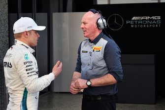 Valtteri Bottas, Mercedes AMG F1 and Pirelli engineer