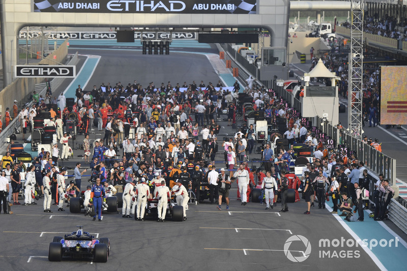 A start előtt - Abu Dhabi Nagydíj - F1 2018