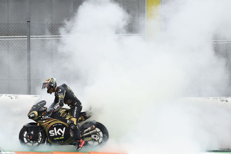 Francesco Bagnaia, Sky Racing Team VR46, fait un burn