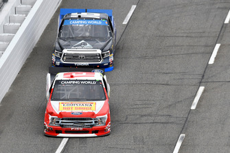 Myatt Snider, ThorSport Racing, Ford F-150, Brett Moffitt, Hattori Racing Enterprises, Toyota Tundra AW N.C. / AISIN GROUP