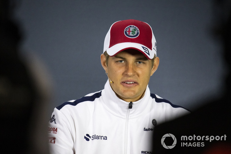 Marcus Ericsson, Sauber in the press conference