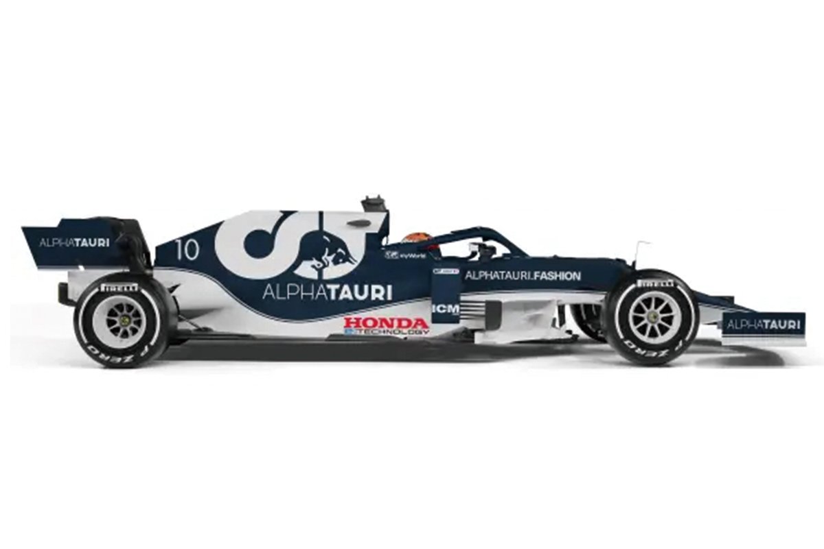 『Honda e:TECHNOLOGY』のロゴマークをまとうAlphaTauri AT02