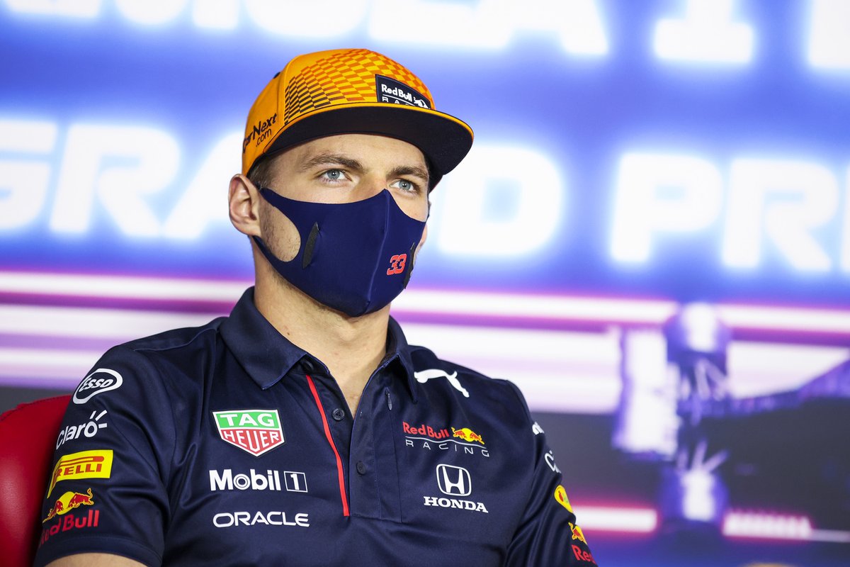 Max Verstappen, Red Bull Racing in the Press Conference