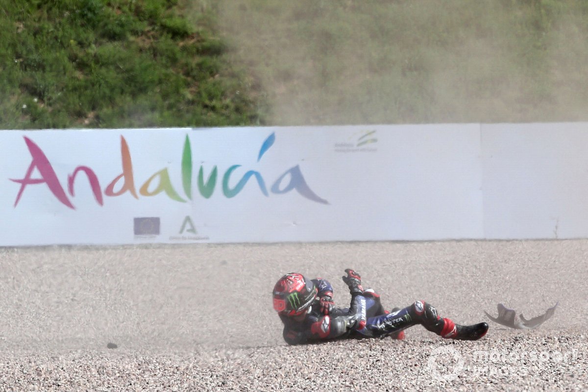 Fabio Quartararo, Yamaha Factory Racing crash