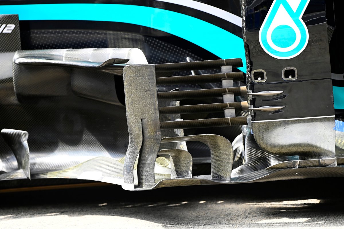 Detalle técnico del Mercedes W12