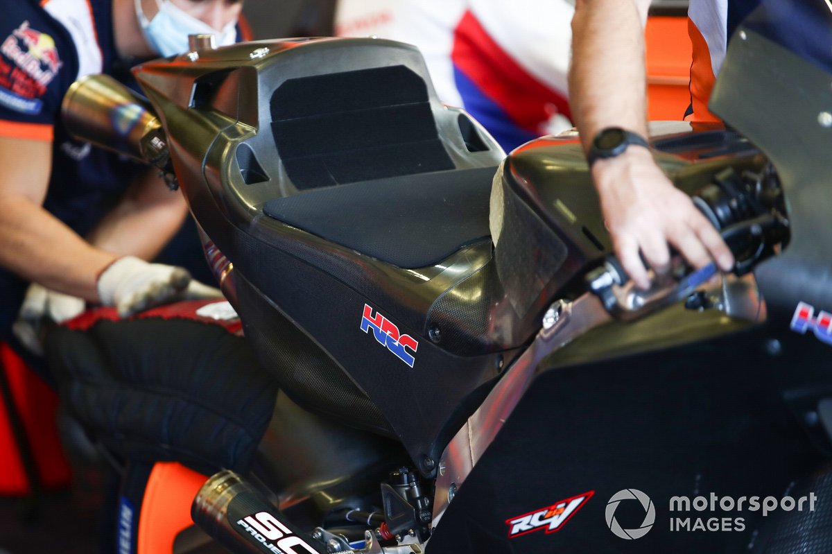 Detalle de la moto Honda MotoGP