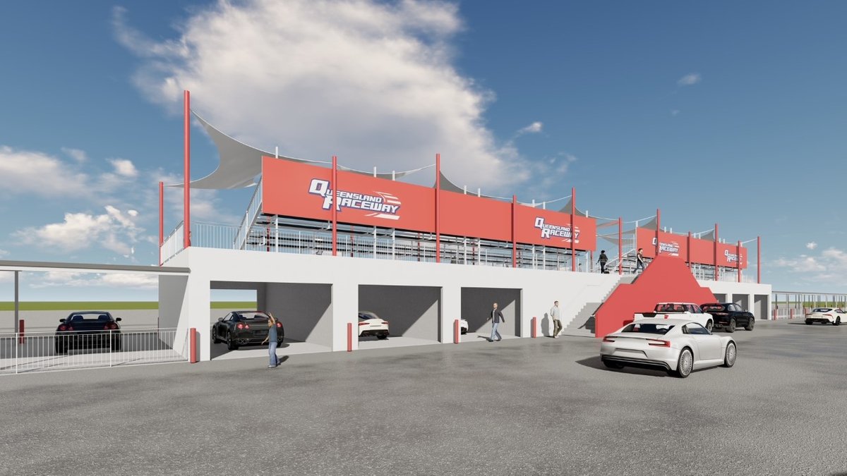 Renders of upgraded Queensland Raceway