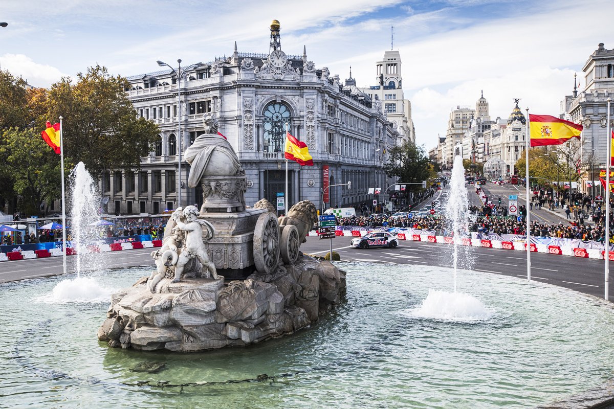 Carlos Sainz, Audi S1 WRX, Plaza de Cibeles