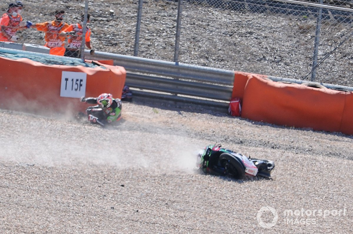 Secuencia de la caída de Jonathan Rea, Kawasaki Racing Team WorldSBK