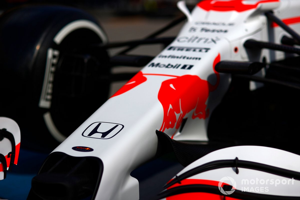 Red Bull Racing RB16B with white livery