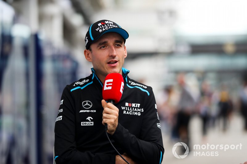 Robert Kubica, Williams Racing speaks to the media