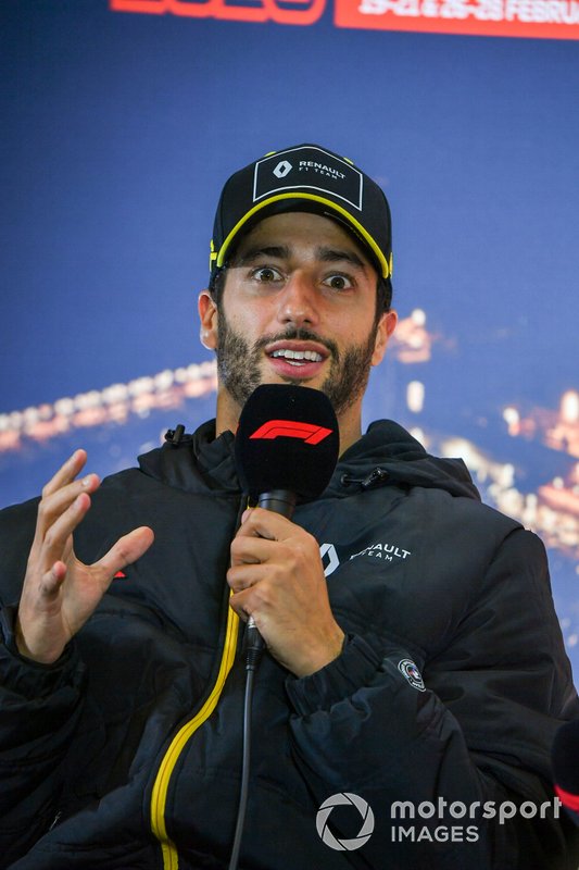 Daniel Ricciardo, Renault F1, in a press conference
