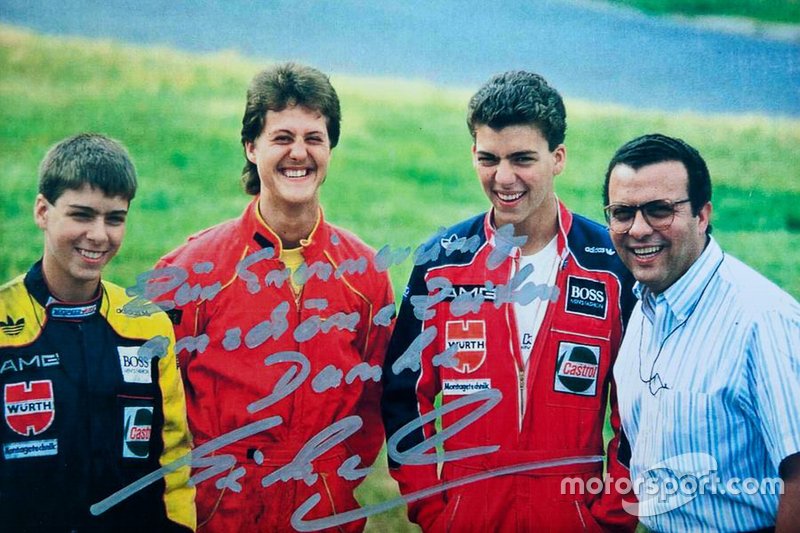 Domingos Piedade con Michael Schumacher