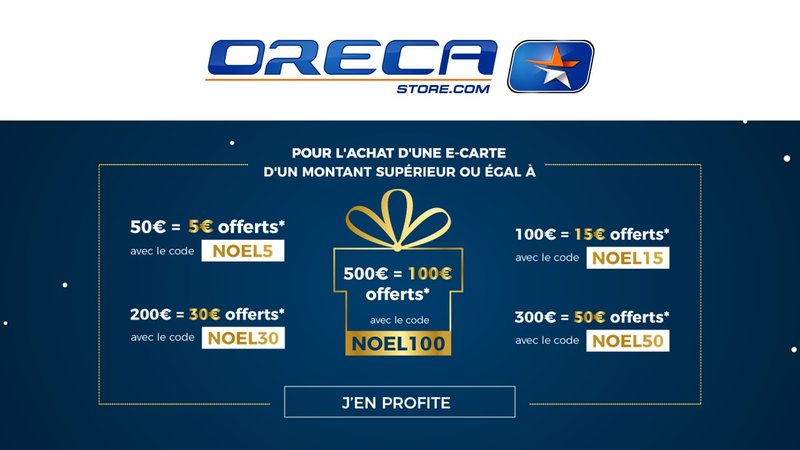 E-Carte cadeau pour l’Oreca Store