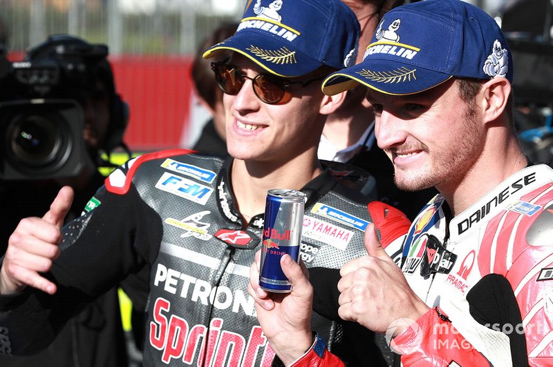 Polesitter Fabio Quartararo, Petronas Yamaha SRT, 3. Jack Miller, Pramac Racing