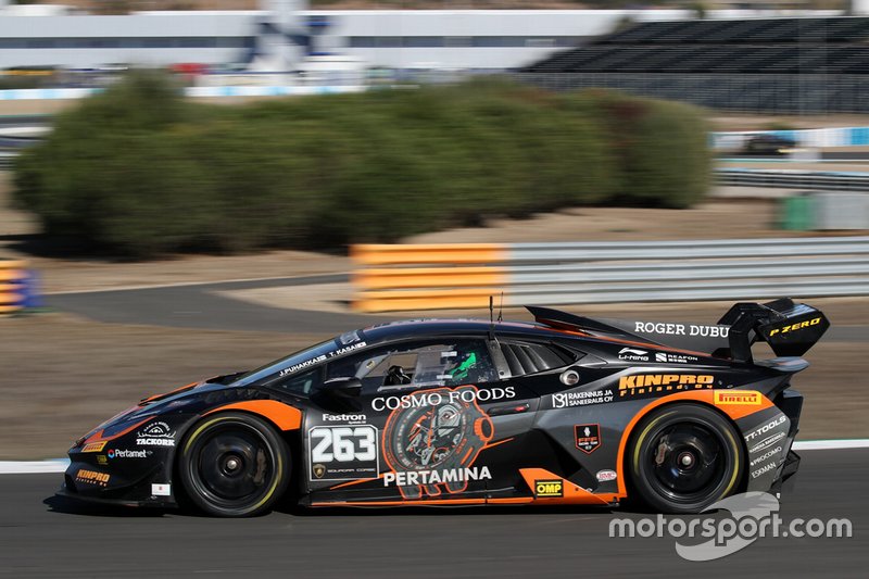 #263 Huracan Super Trofeo Evo, FFF Racing Team: Takashi Kasai, Juuso Puhakka