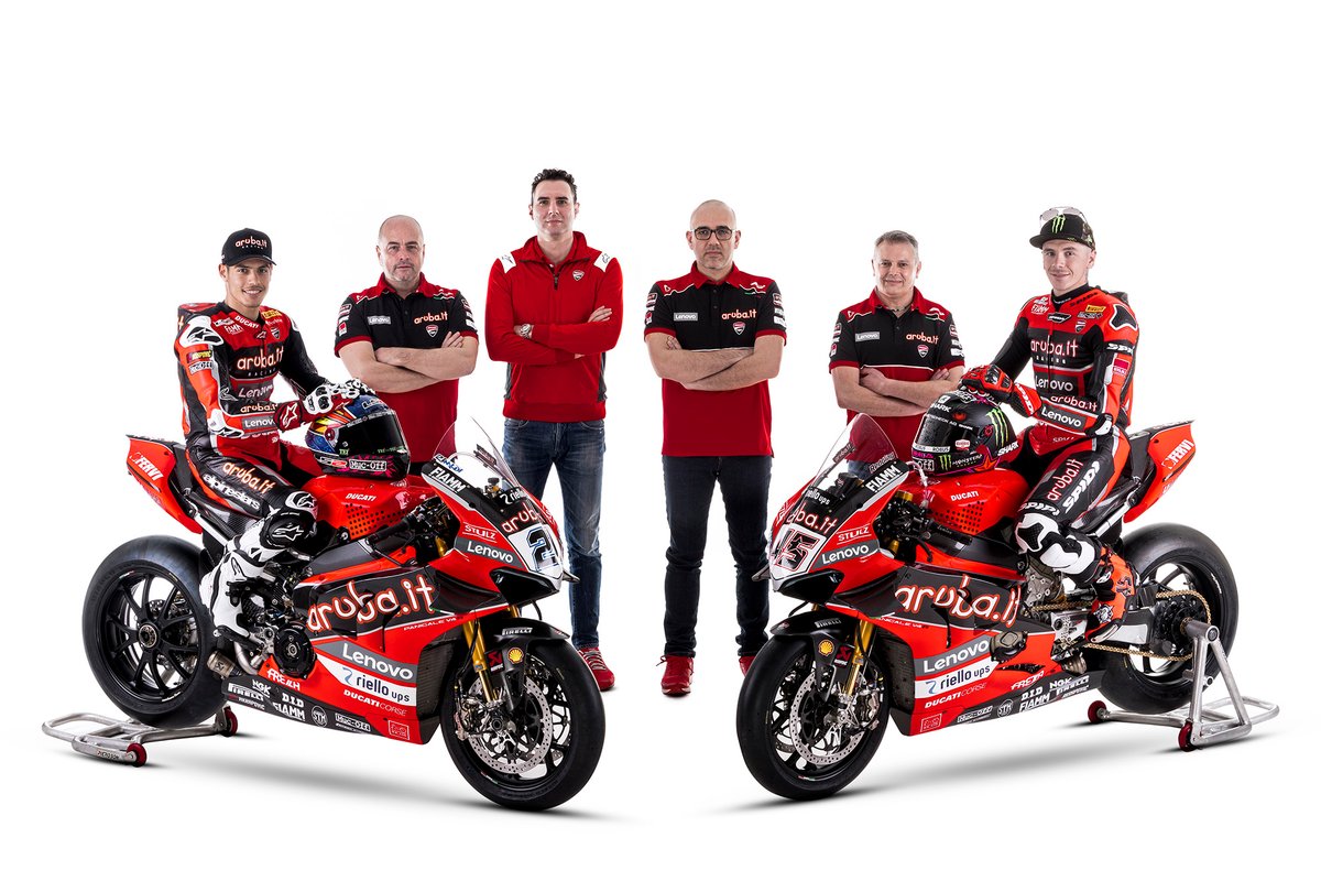 Michael Ruben Rinaldi, Aruba.It Racing - Ducati, Scott Redding, Aruba.It Racing - Ducati with the team