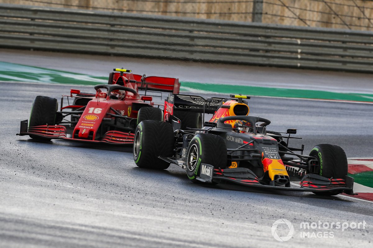 Alex Albon, Red Bull Racing RB16, Charles Leclerc, Ferrari SF1000