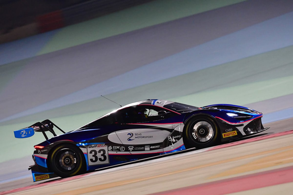 Tim 2 Seas Motorsport, dengan mobil McLaren 720S GT3 yang dikemudikan bergantian oleh Isa Bin Abdullah Alkhalifa, Ben Barnicoat dan Martin Kodric dalam Gulf 12 Hours 2021. 