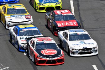 Christopher Bell, Joe Gibbs Racing, Toyota Supra Rheem and Cole Custer, Stewart-Haas Racing, Ford Mustang Thompson Pipe Group