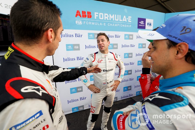 Sébastien Buemi, Nissan e.Dams, Robin Frijns, Envision Virgin Racing, Felipe Massa, Venturi Formula E