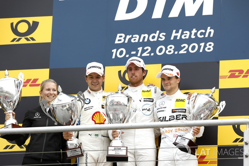 Podium: Ganador Daniel Juncadella, Mercedes-AMG Team HWA, segundo Augusto Farfus, BMW Team RMG, tercero Lucas Auer, Mercedes-AMG Team HWA