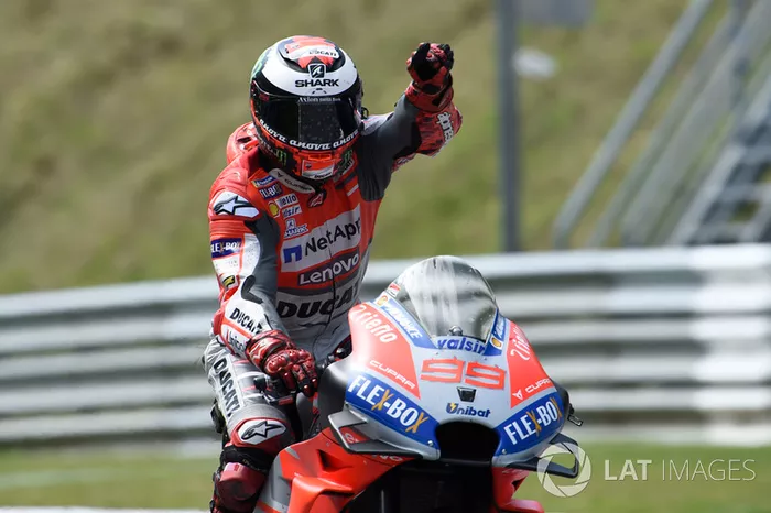 Il vincitore della gara Jorge Lorenzo, Ducati Team