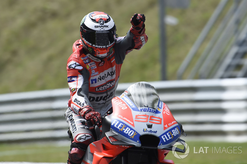 Ganador de la carrera Jorge Lorenzo, Ducati Team