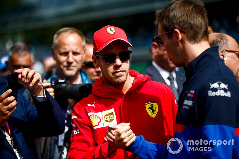 Sebastian Vettel, Ferrari e Daniil Kvyat, Toro Rosso