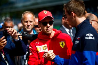 Sebastian Vettel, Ferrari ve Daniil Kvyat, Toro Rosso