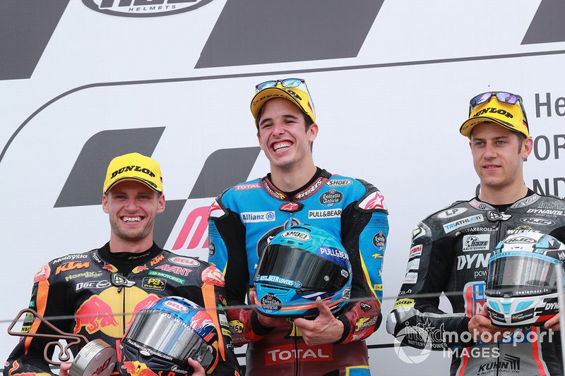 Podium: 1. Alex Marquez, 2. Brad Binder, 3. Marcel Schrötter