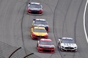  Austin Dillon, Richard Childress Racing, Chevrolet Camaro Dow Univar Solutions and  Brad Keselowski, Team Penske, Ford Mustang Miller Lite