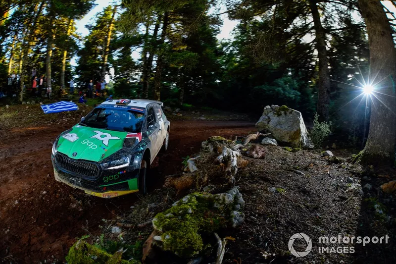 Gus Greensmith, Jonas Andersson, Skoda Fabia RS Rally2
