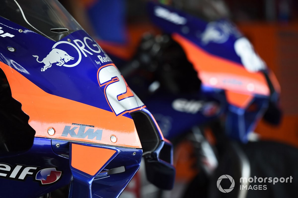 Detalle de la moto de Red Bull KTM Tech 3