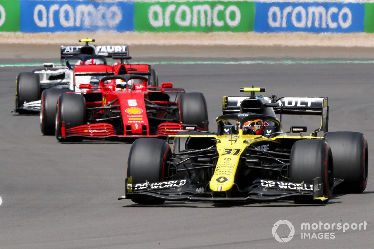 Esteban Ocon, Renault F1 Team R.S.20, Sebastian Vettel, Ferrari SF1000, Pierre Gasly, AlphaTauri AT01