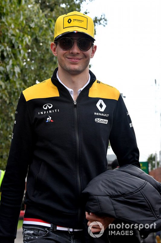 Esteban Ocon, Renault F1 Team in the paddock.