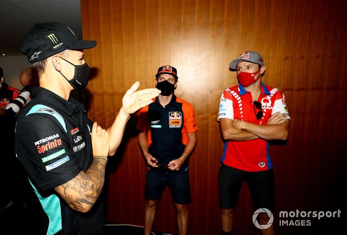 Fabio Quartararo, Petronas Yamaha SRT Brad Binder, Red Bull KTM Factory Racing, Jack Miller, Pramac Racing