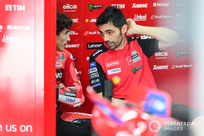 Marc Márquez, Equipo Ducati, Michele Pirro