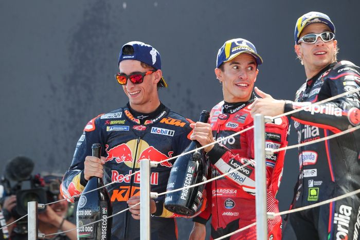 Pedro Acosta, Red Bull KTM Factory Racing, Marco Bezzecchi, Aprilia Racing, Marc Marquez, Ducati Team