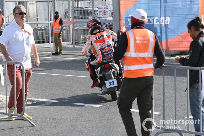 Jorge Lorenzo, Repsol Honda Team, after crash