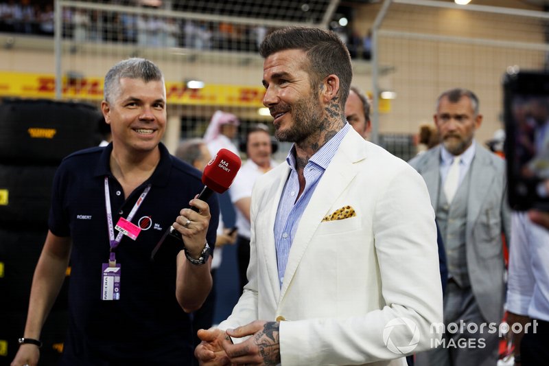 David Beckham on the grid