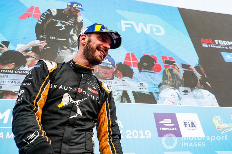 Jean-Eric Vergne, DS TECHEETAH, ganador, en el podio