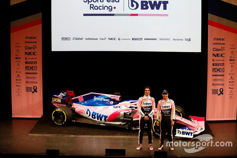 Lance Stroll, Racing Point F1 Team and Sergio Perez, Racing Point F1 Team with the Racing Point F1 Team RP19