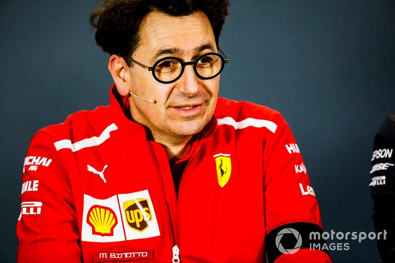 Mattia Binotto, Team Principal Ferrari, in the team principals Press Conference