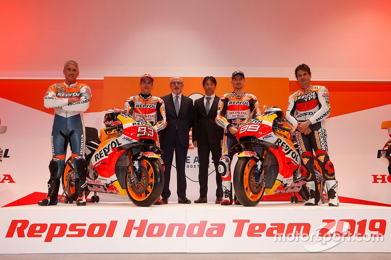 Mick Doohan, Alex Criville, Marc Márquez e Jorge Lorenzo, Repsol Honda Team
