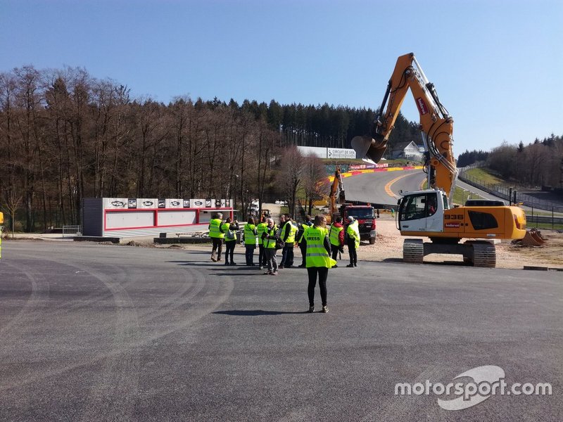 Spa-Francorchamps opbouw WRX-circuit