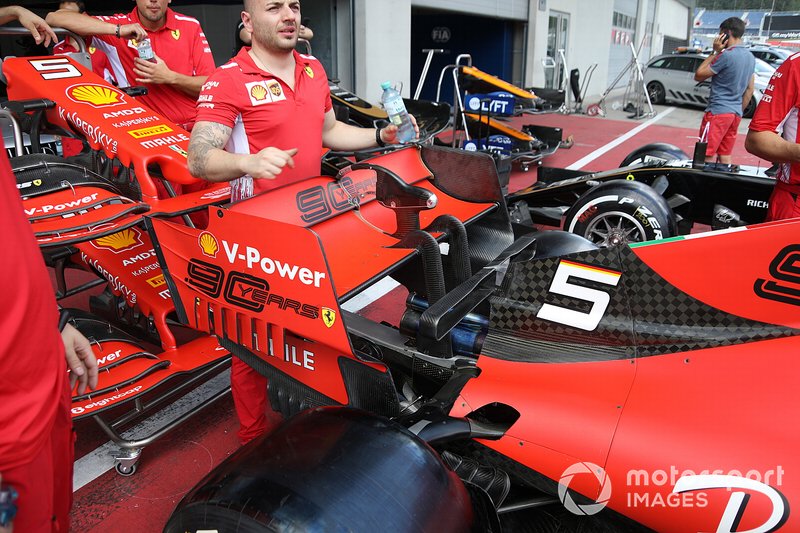 Alerón trasero del Ferrari