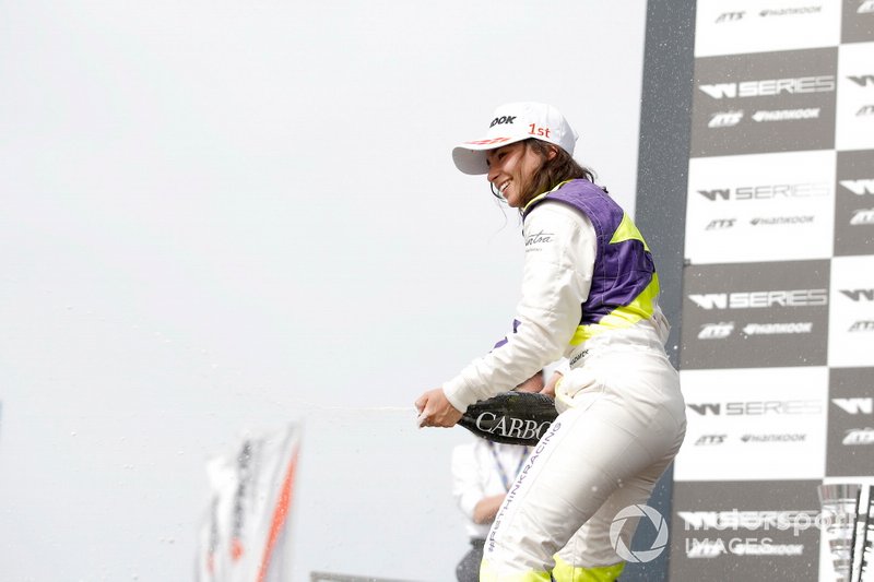 Race winner Jamie Chadwick