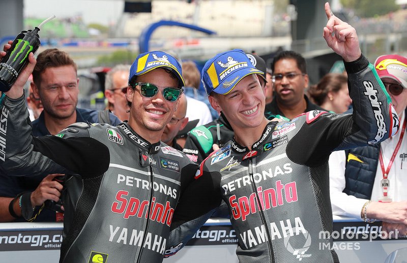 Polesitter Fabio Quartararo, Petronas Yamaha SRT, second place Franco Morbidelli, Petronas Yamaha SRT
