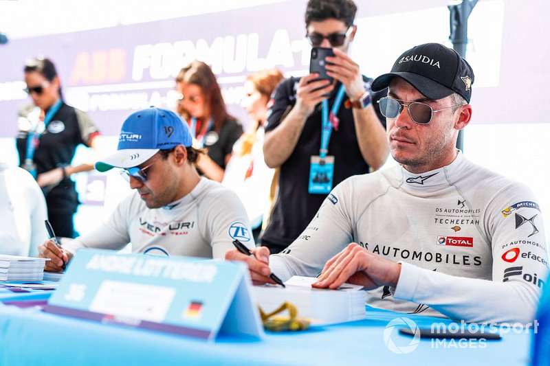 Felipe Massa, Venturi Formula E, Andre Lotterer, DS TECHEETAH at the autograph session